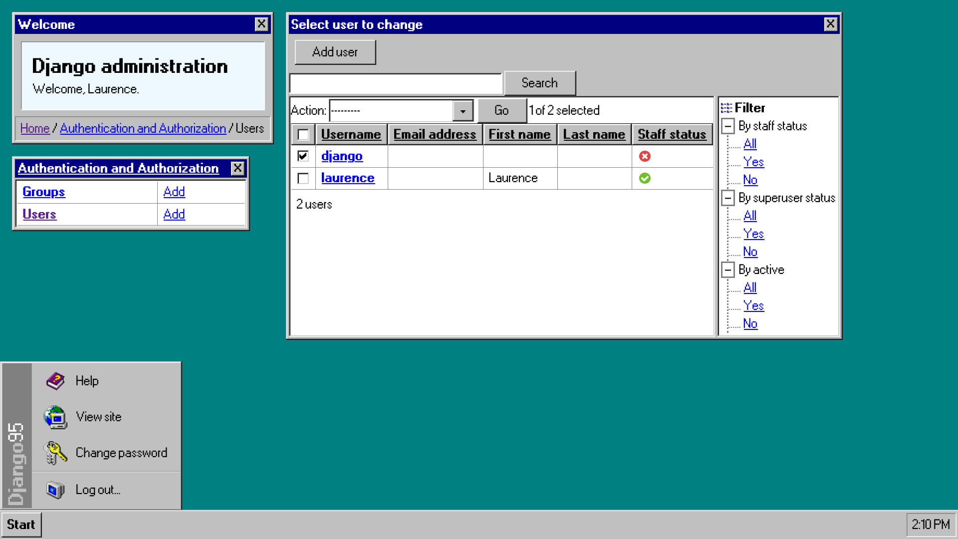 Django 95 desktop
