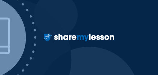 A promotional image for the Share My Lesson website.